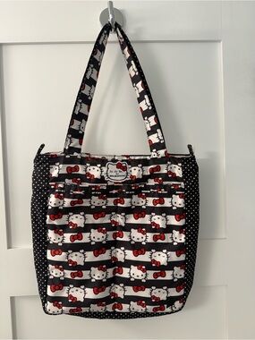 Ju-Ju-Be for Hello Kitty Black, White & Red Patterned Tote